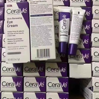  CeraVe (14.2g Purple Eye Cream) CeraVe Skin Renewal Eye Cream 14.2g Purple Packaging CeraVe Skin Renewing Eye Cream 14.2g Purple Tube