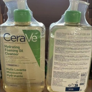  CeraVe Moisturizing Foaming Cleanser 473ml (Transparent Bottle) CeraVe Hydrating Foaming Oil Cleanser 473ml Transparent Bottle