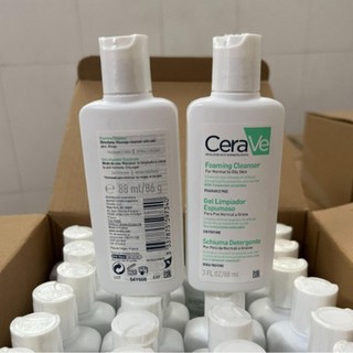  CeraVe Foaming Cleanser 88ml, for normal to oily skin (foaming) CeraVe Foaming Cleanser 88ml Normal to Oily Skin