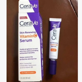  CeraVe New Version Cerave 10% Pure Vitamin C Brightening Serum 30ml CeraVe Skin Renewing Vitamin C Serum 30ml