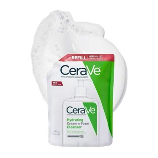  CeraVe Moisturizing Foaming Cleanser Refill 473ml CeraVe Hydrating Cream-to-Foam Cleanser Refill Pack 473ml