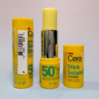  CeraVe Invisible Sunscreen Stick SPF50+ 8g, Portable High-SPF Sunscreen Solid Stick for Face, Lips, and Sensitive Skin. (English title:) CeraVe Invisible Sun Stick SPF50+ High Prot
