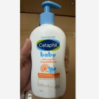  Cetaphil NEW Cetaphil Baby Calendula Wash Shampoo 400ml White Blue;