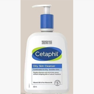  Cetaphil Oily Skin Cleanser 500ml White Blue Pump