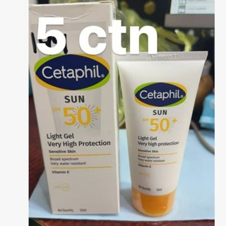  Cetaphil Sun SPF50+ Light Gel 50ml White Tube & White-Yellow Box