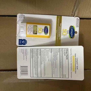  Cetaphil Sheer Mineral Sunscreen Stick 14g White-Yellow Stick & Cardboard Packaging