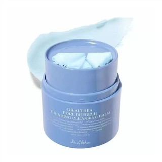  Dr. Althea Pore Refining Exfoliating Cleanser 50ml, light purple jar, light blue cream.